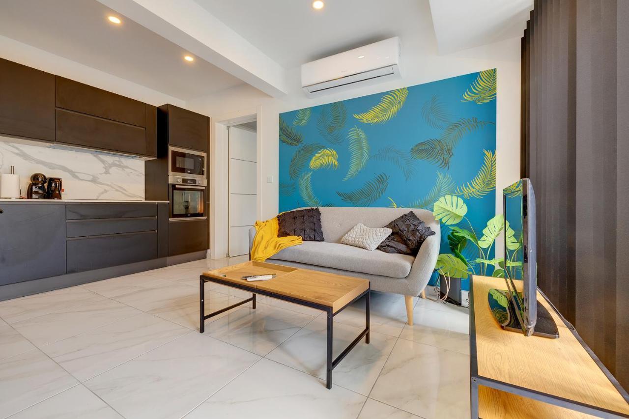Modern 1Br Apartment Central Location Gzira Bagian luar foto