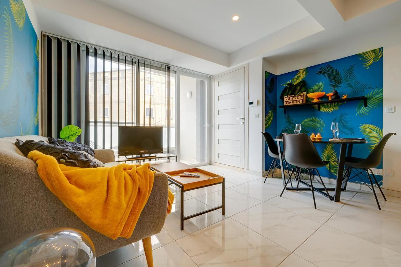 Modern 1Br Apartment Central Location Gzira Bagian luar foto